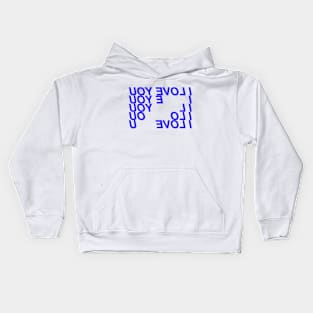 I Love You ∆∆∆ Aesthetic Design Kids Hoodie